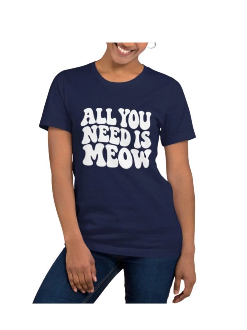 All You Need Is Meow Unisex T-Shirt (XS-XL) 🐾, Please contact us before buying.